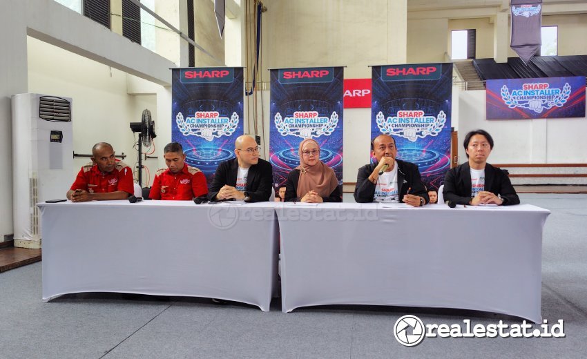 Press conference Sharp AC Installer Championship 2025 realestat.id dok