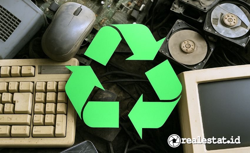 daur ulang recycle sampah elektronik e-waste realestat.id dok
