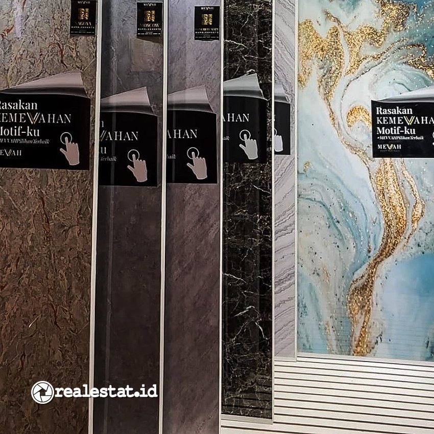 Pilihan motif dan warna Panel dinding Mevvah yang dapat menambah estetika dekorasi dinding rumah elegan-RealEstat.id