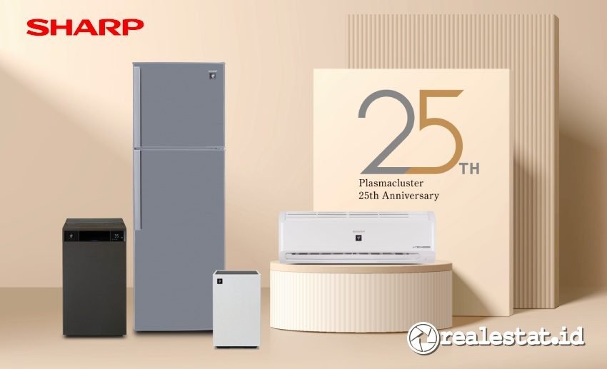Jajaran Produk Home Appliance Sharp yang Dibenamkan teknologi Plasmacluster Ion 25 Tahun realestat.id dok