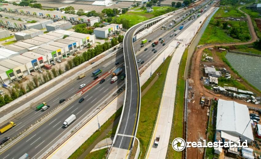 Progres Desember 2025 Tol Paramount Petals Jakarta Merak Km 25 realestat.id dok