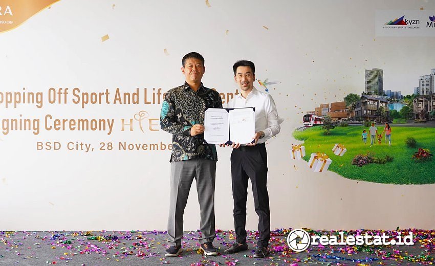 Sinar Mas Land Mitbana Topping Off Hiera Sport & Lifestyle Center BSD City realestat.id dok