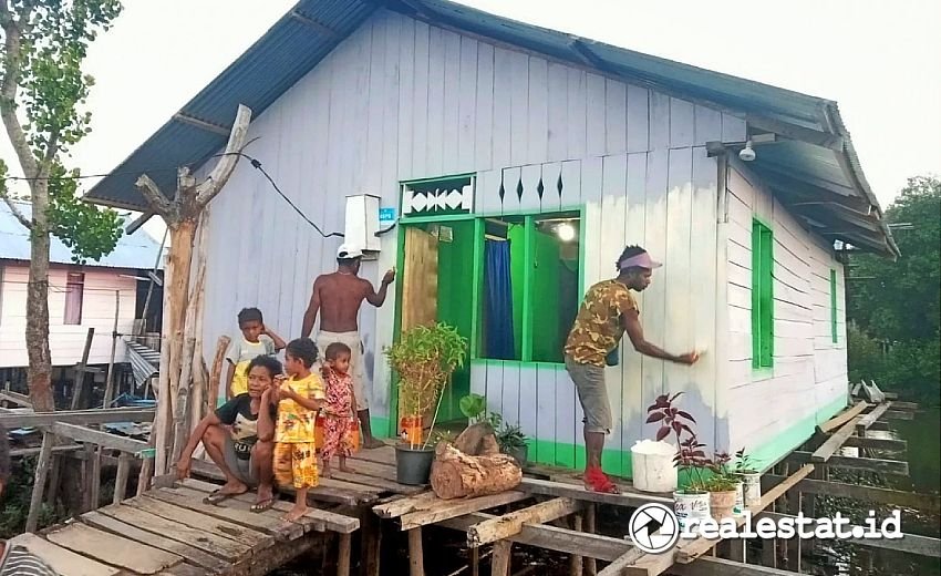 BSPS Rumah Kawasan Kumuh Sorong Papua Barat Daya Kementerian PKP realestat.id dok