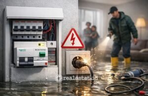 Bahaya listrik rumah saat banjir-RealEstat.id