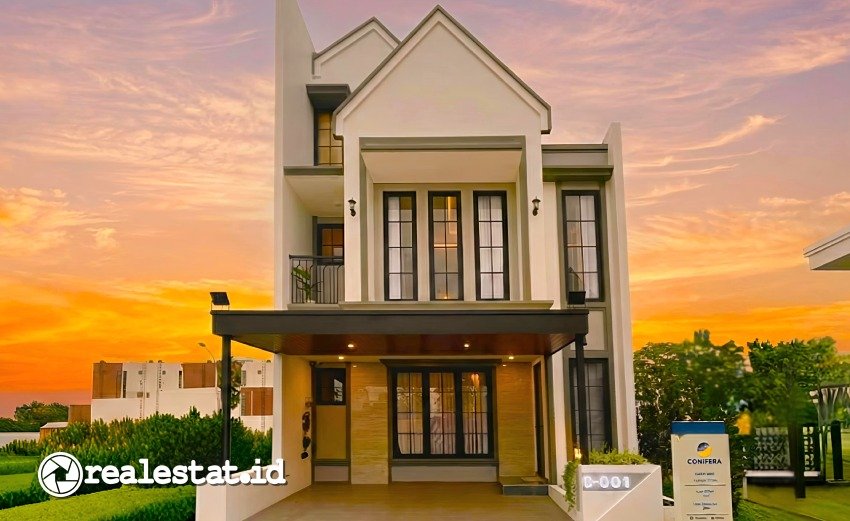 Show Unit Rumah Contoh Klaster Conifera Metland Menteng realestat.id dok