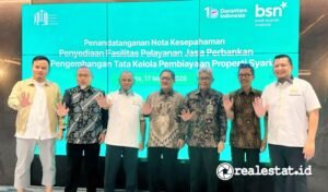 MoU Kerja Sama Bank Syariah Nasional BSN Asosiasi Properti Syariah Indonesia APSI realestat.id dok