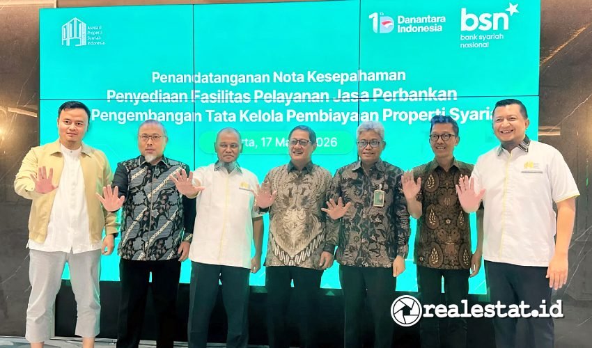MoU Kerja Sama Bank Syariah Nasional BSN Asosiasi Properti Syariah Indonesia APSI realestat.id dok