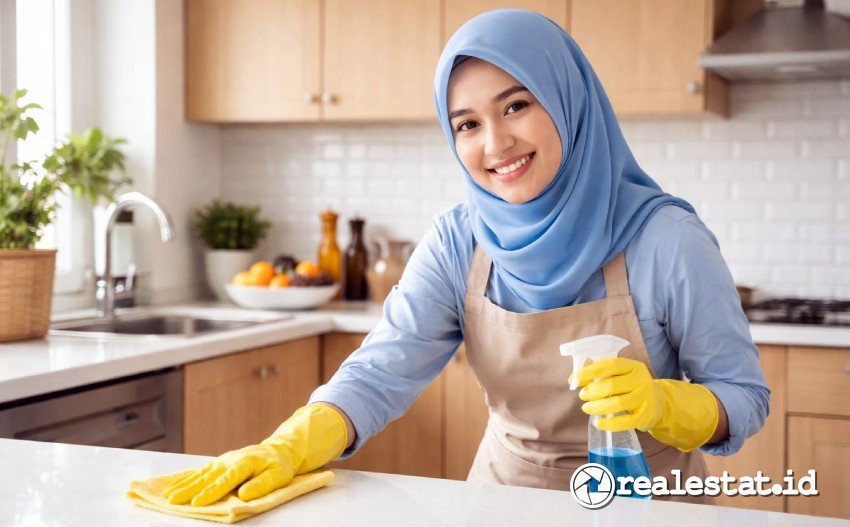 Tips Reset Rumah Bersih Membersihkan Dapur Lebaran realestat.id dok