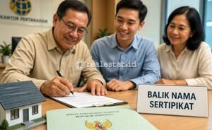 Balik Nama Sertifikat Tanah Dari Orang Tua ke Anak ATR_BPN realestat.id dok