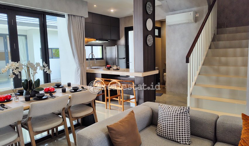 ruang tamu makan dapur rumah contoh klaster lily paramount petals realestat.id dok