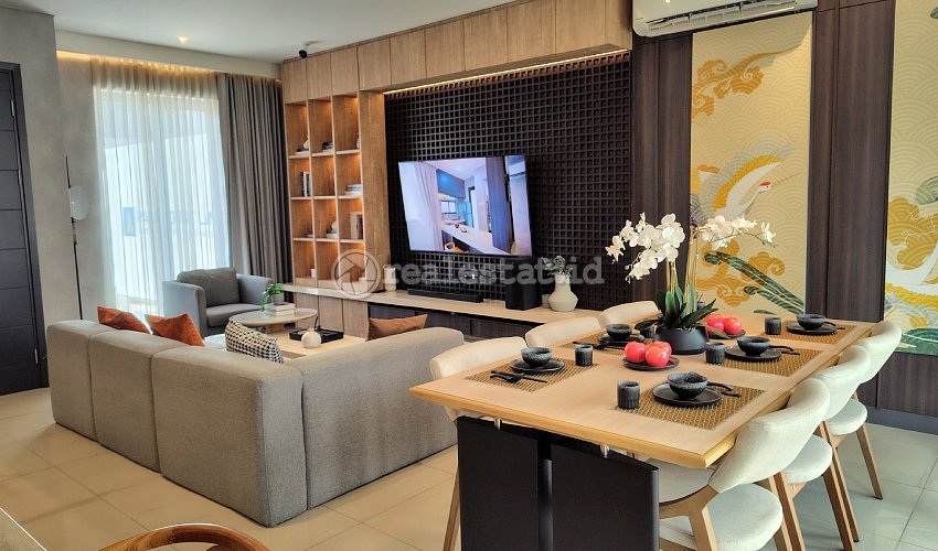 ruang tamu makan rumah contoh klaster lily paramount petals realestat.id dok