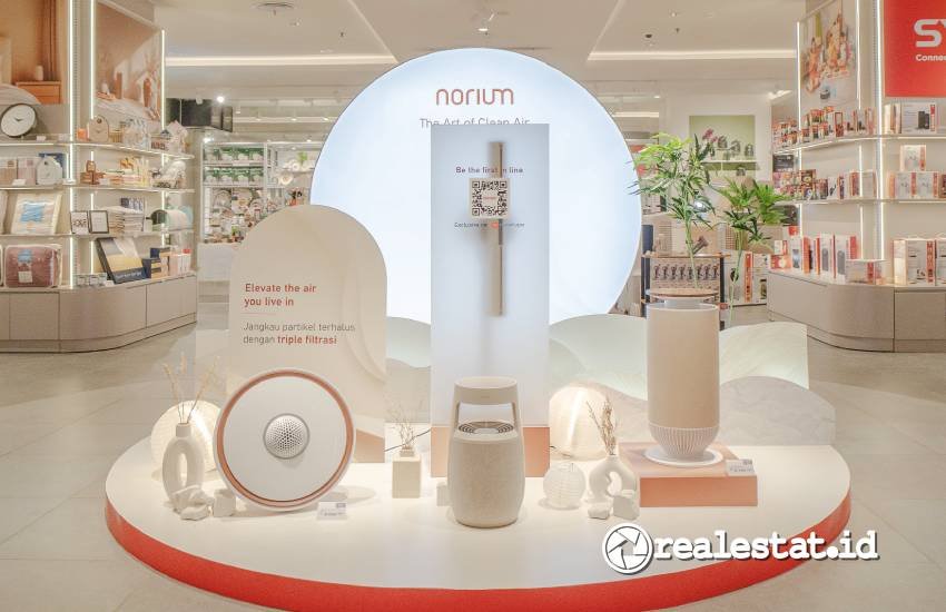 air purifier modern NORIUM yang diluncurkan AZKO-RealEstat.id