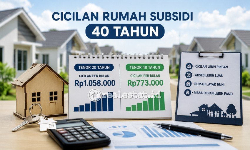 tenor cicilan KPR rumah subsidi 40 tahun realestat.id dok