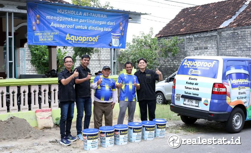 CSR Aquaproof Renovasi Masjid Idul Adha realestat.id dok