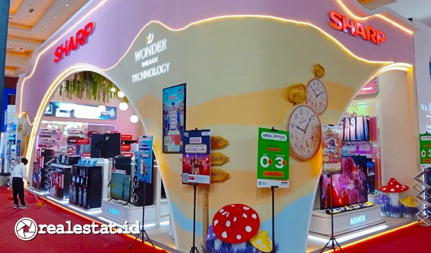 Booth Sharp Jakarta Fair Kemayoran 2026 realestat.id dok