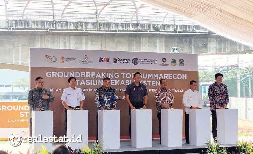 Groundbreaking Transit Oriented Development (TOD) Summarecon Stasiun Bekasi Ekstensi realestat.id dok