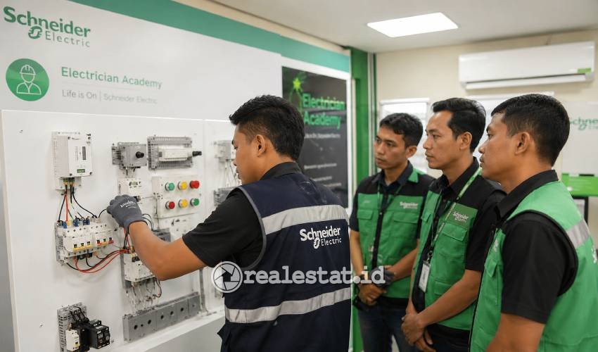 Pelatihan teknisi listrik Schneider Electric Electrician Academy-RealEstat.id