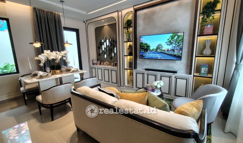 Ruang Tamu Makan Mimosa Paramount Petals realestat.id dok