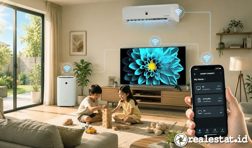 sharp indonesia smart living home rumah pintar realestat.id dok