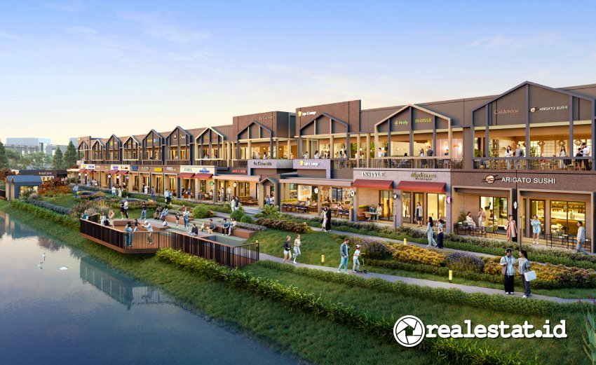 Ruko West Village Lakeside BSD City Sinar Mas Land realestat.id dok 