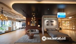 Pengaplikasian pencahayaan dekoratif di Philips Lighting Store Bali-RealEstat.id