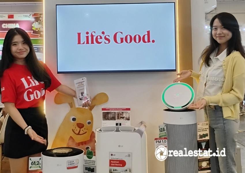 pemurni udara LG yang dipamerkan pada ajang Indonesia International Pet Expo (IIPE) 2026-RealEstat.id