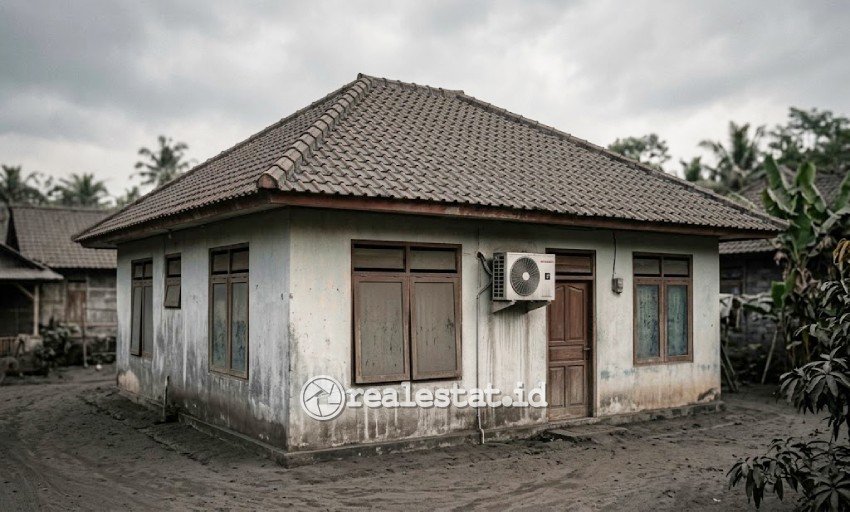 rumah ac sharp hujan abu vulkanik realestat.id dok