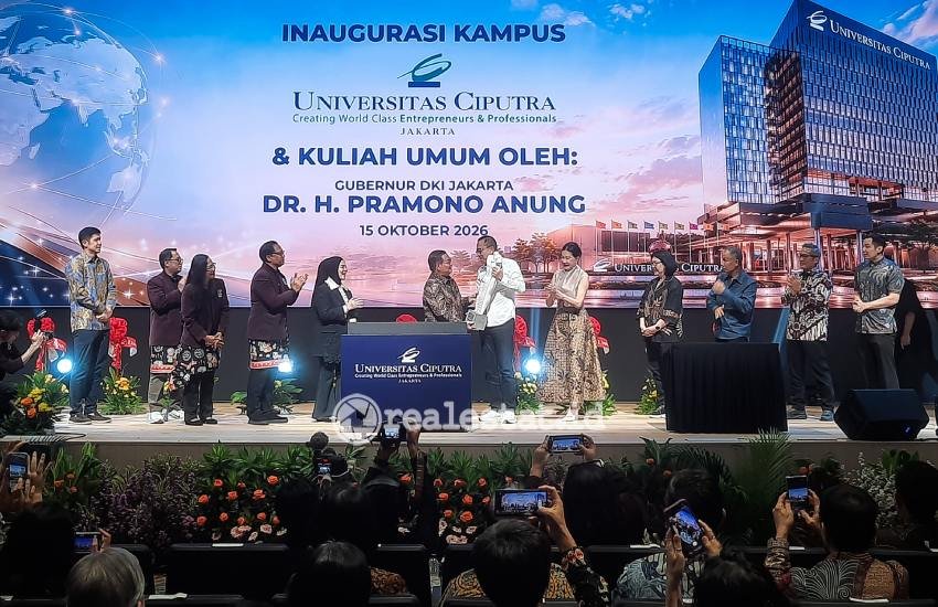 Gubernur DKI Jakarta, Pramono Anung meresmikan Universitas Ciputra (UC) Jakarta-RealEstat.id-Adhitya Putra