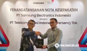 Penandatanganan-Nota-Kerjasama-Samsung-Telkom-RealEstat.id