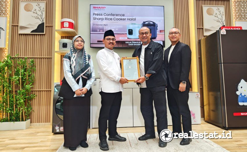 sertifikat halal Rice Cooker Sharp realestat.id dok